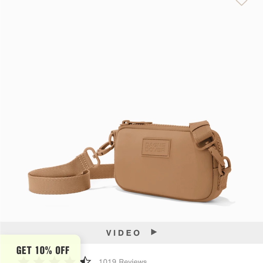 Dagne Dover Mara Neoprene Phone Sling in Camel - NWT